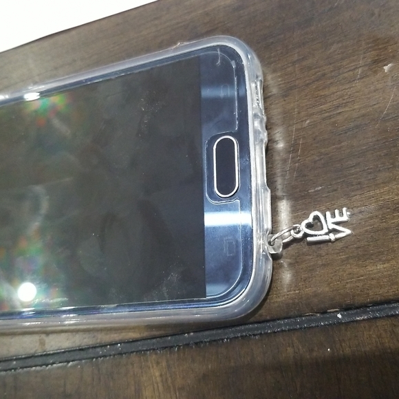 Headphone jack dust plug dangle charm LOVE for laptop or cellphone etc. - Picture 2 of 2